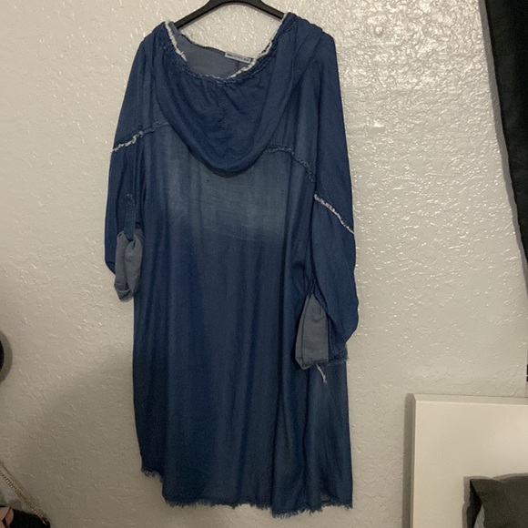 New Collection Blue Long Jacket - Picture 2 of 4